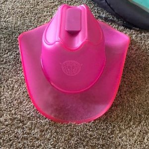 Light up pink cowboy hat